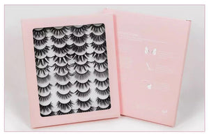 10/20 pairs 3D Mink Lashes Natural False Eyelashes