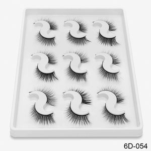 8/9 pairs 6D Mink Lashes Natural Falseeyelash and eyebrow subliminal