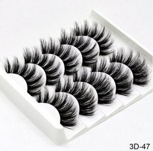 5Pairs 3D Mink Hair False Eyelashes Natural beautiful you