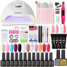 Load image into Gallery viewer, 87 Pcs Professional Tiktok Gel Nail Kit Set With Uv Light In Cheap Price
